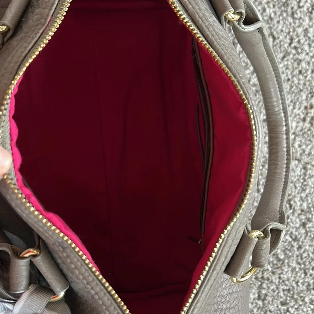 Steve Madden Dark Grey Bowler Style Purse - Picture 7 of 12